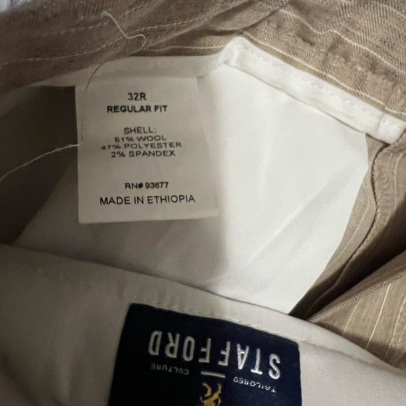 Men’s Stratford KHAKI DRAW STRING JOGGERS NWT size 32 reg - Picture 4 of 5